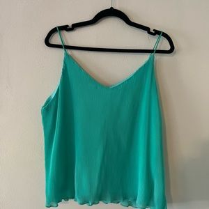 Teal V Neck Dressy Tank